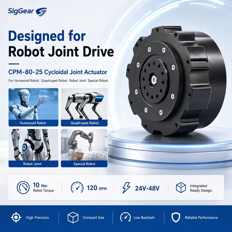 Cycloidal Reducer Bldc Motor - SigGear 80mm BLDC Sikloid Dişli Motor