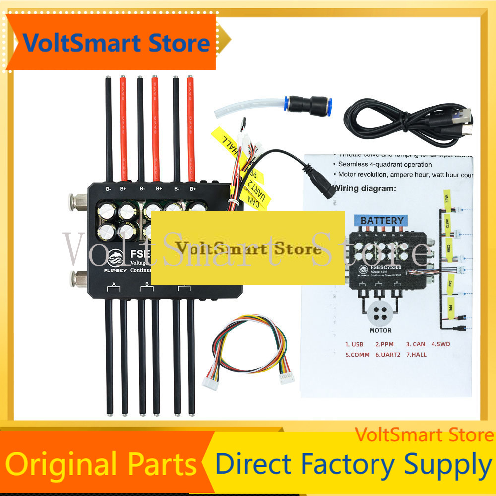 Vesc 75300 High Current Esc - VoltSFlipsky Fsesc 75300 84v Yüksek Akımlı