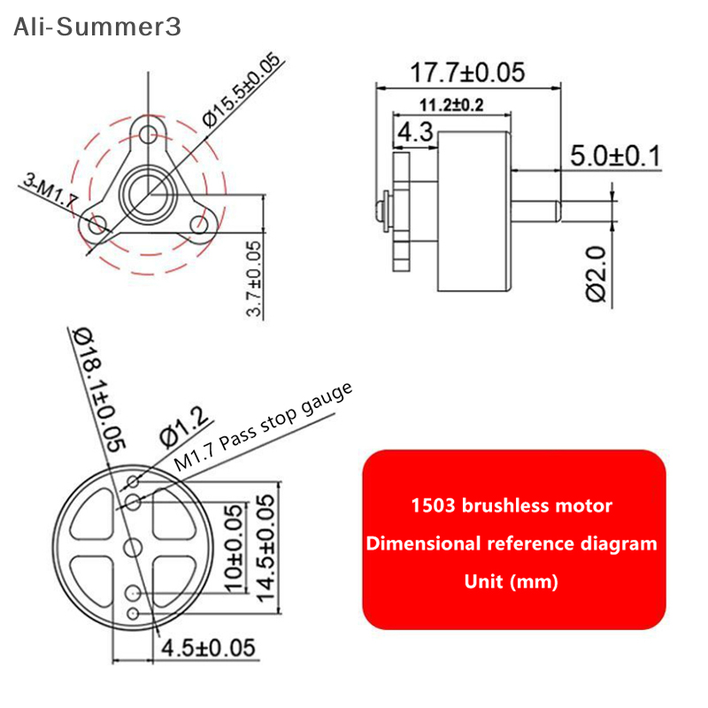 1503 3.7V 7.4V 10A 2750KV Mini - Brushless Motor Thrust Test Stand incelemesi ve fiyatı